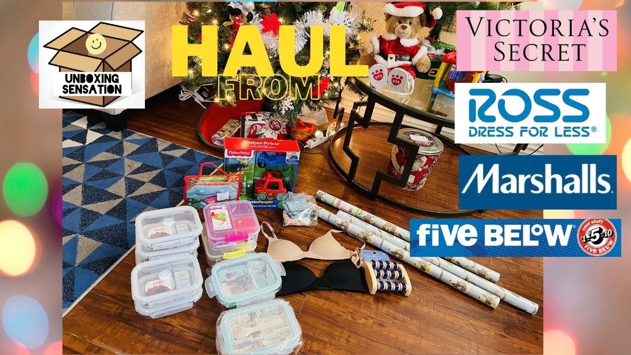 Haul from Victoria secret, Marshall , Ross and Five below from unboxing sensation