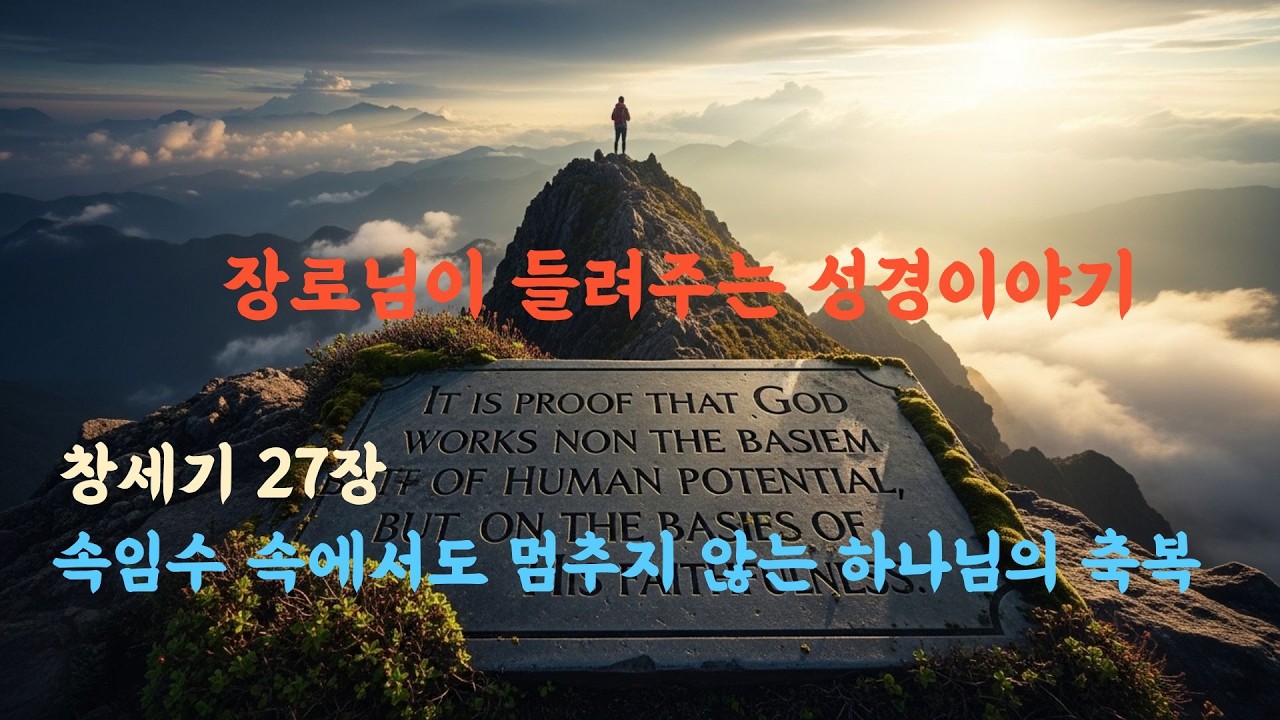 장로님이 들려주는 성경 이야기 - 창세기 27장 | 속임수 속에서도 멈추지 않은 하나님의 축복