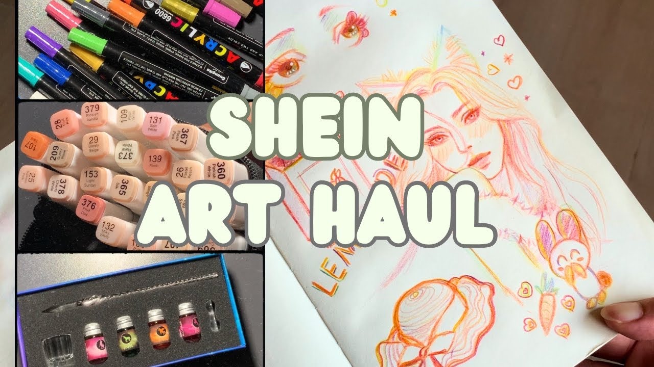 Unboxing ✨ مشترياتي الجديده من شي ان ادوات رسم و غيرها ❤️ Shein