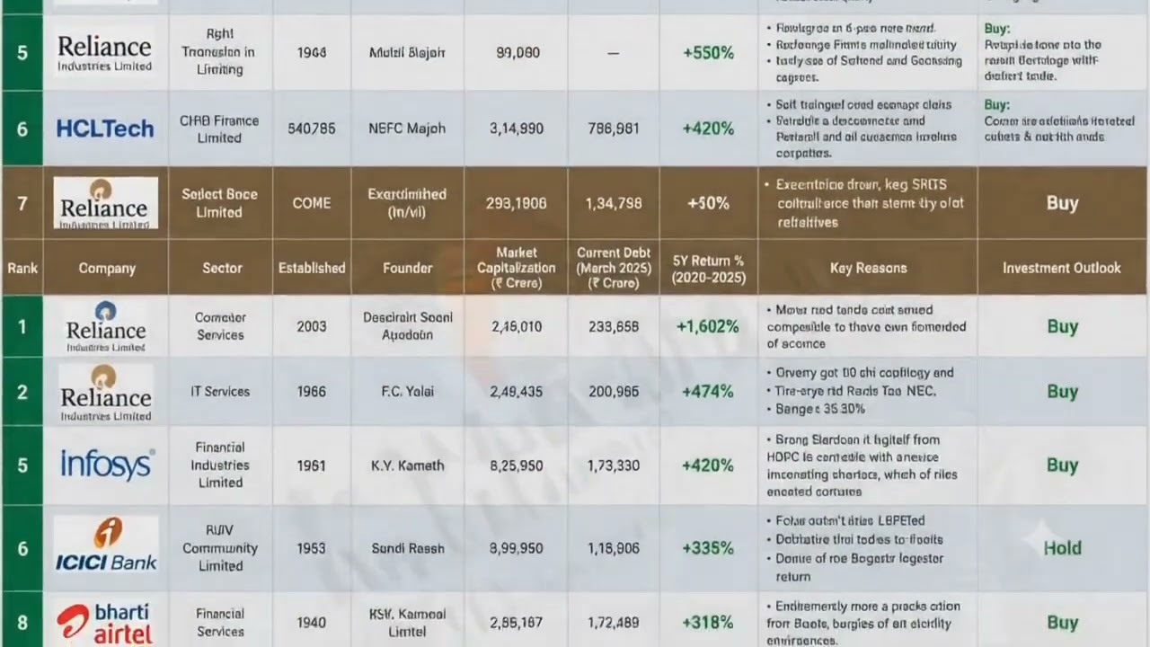 TOP 10 NSE STOCKS BY RETURNS (2020&ndash;2025) 📈 | Key Financials + 2026 Investment Outlook