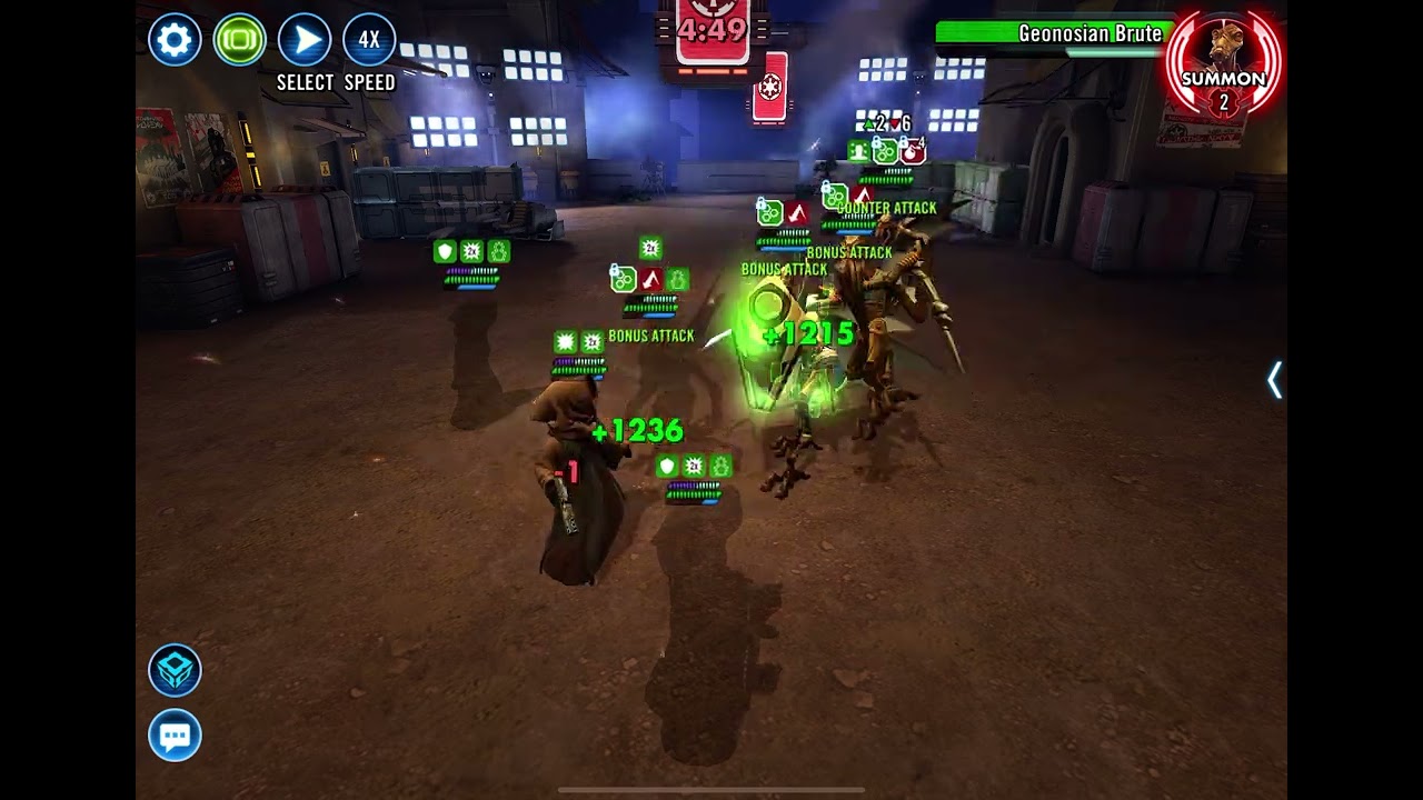 SWGOH, Grand Arena: Jawa (Jawa Cron) vs Geonosian 