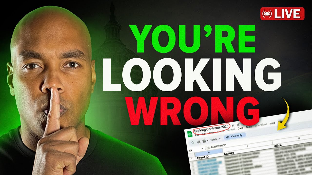 75% of Gov Contracts Aren’t on SAM — Here’s Where the Real Buyers Are (LIVE)