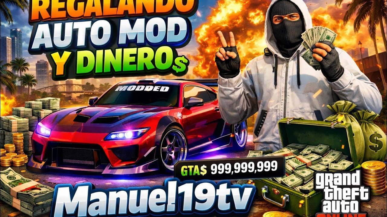 🚗💰 REGALANDO AUTO MOD Y DINERO en GTA 5 Online 💰🚗