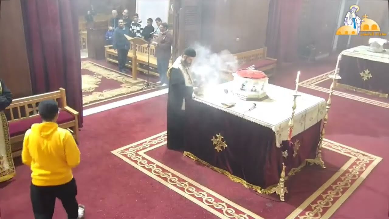 رفع بخور عشية عيد الصليب من كنيسة العذراء مريم بالزيتون 18-3-2024