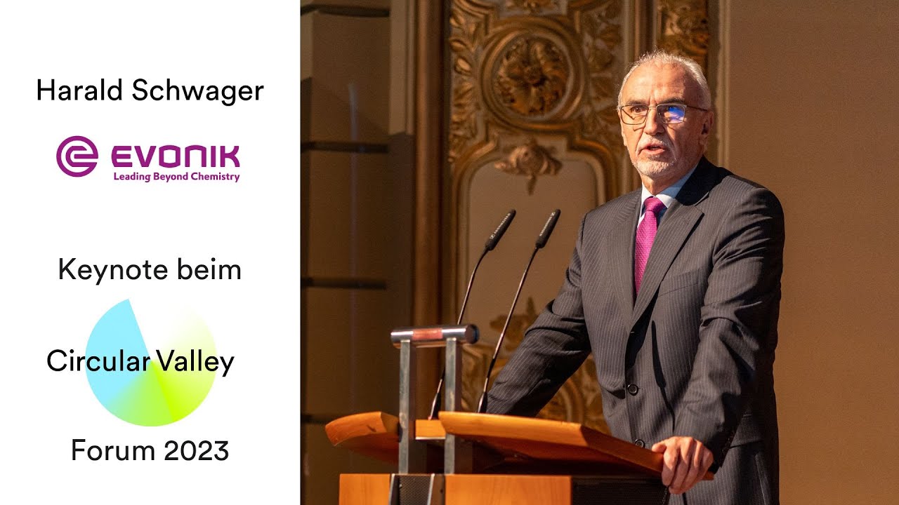 Keynote von Dr. Harald Schwager beim Circular Valley Forum 2023