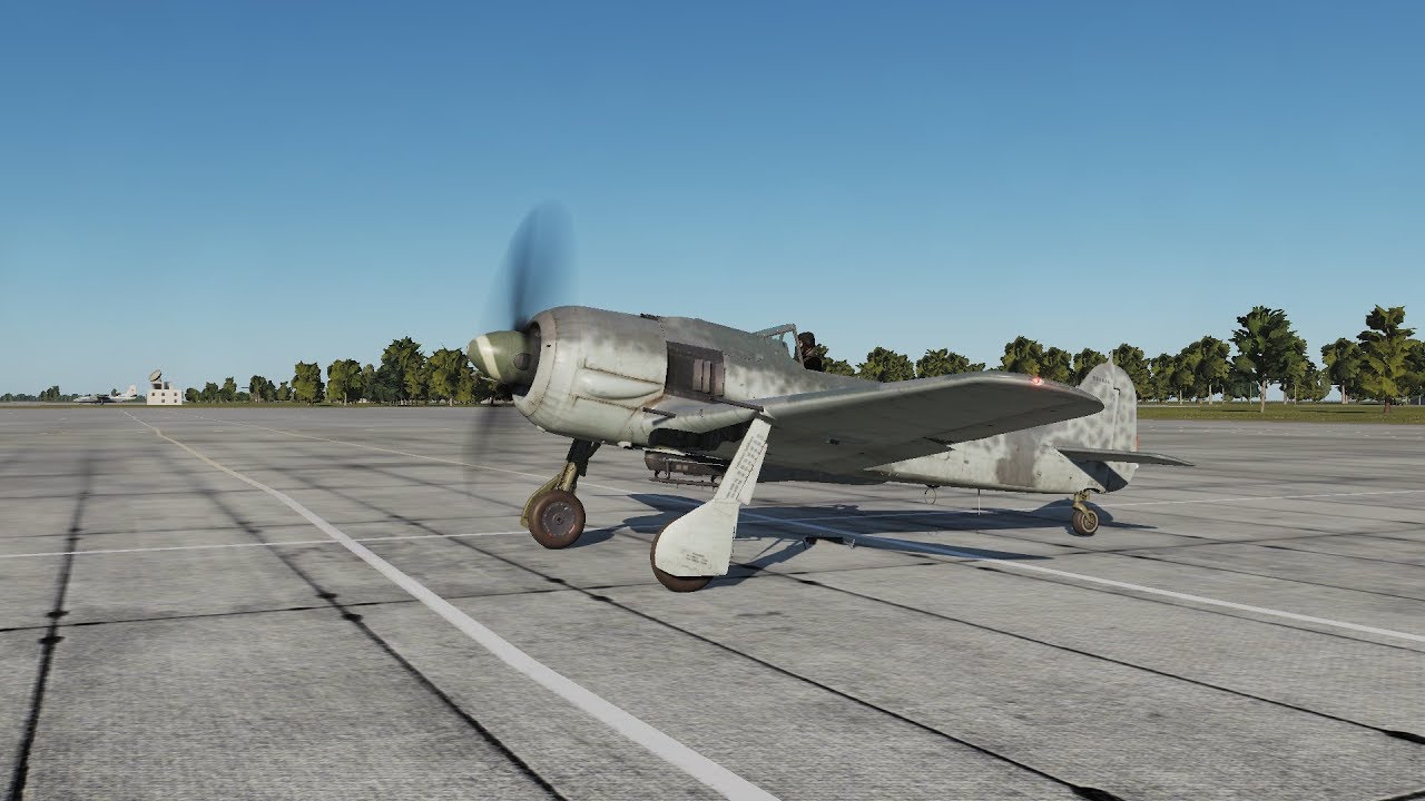 Запуск самолёта из кабины Focke Wulf-190 A8 