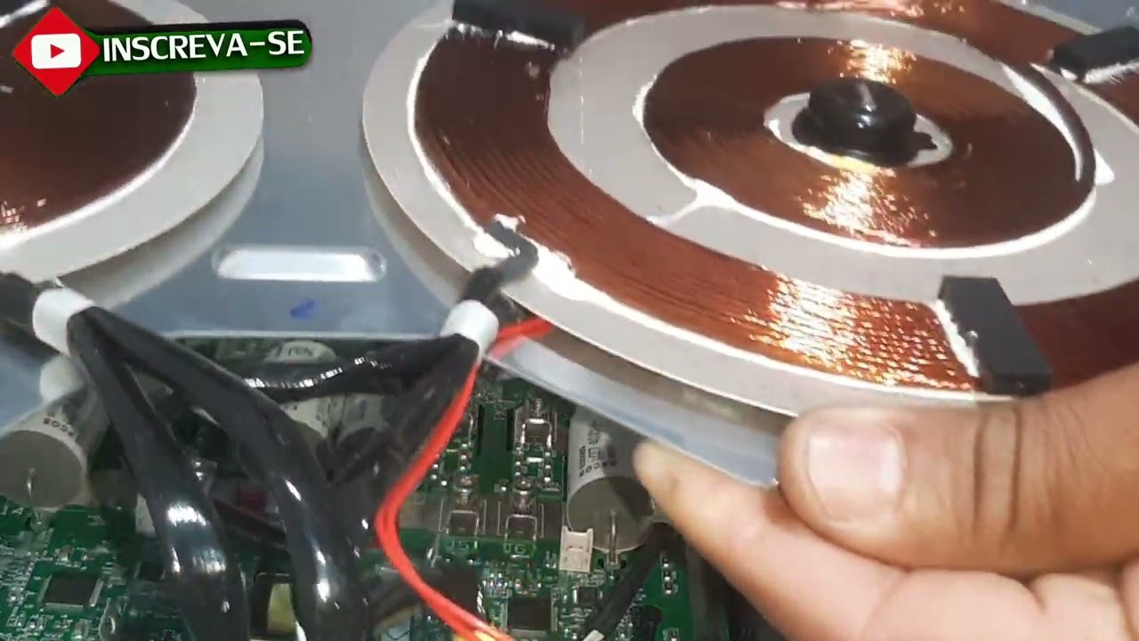 Conserto de placa de fogão de indução, mesa de vidro.