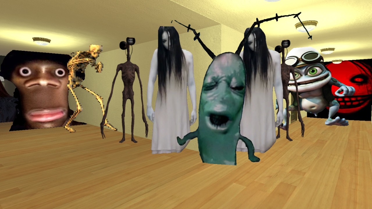 Scary Nextbot,Plankton,My Name Is Auughh And Other's Nextbot In The Gmod #Crazy_Gaming #Nextbots