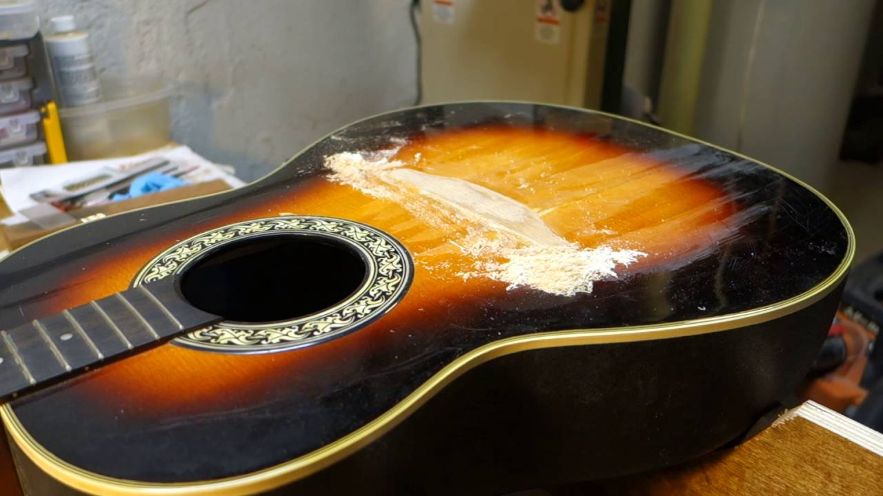 Ovation Acoustic Model 1139 Bridge Repair