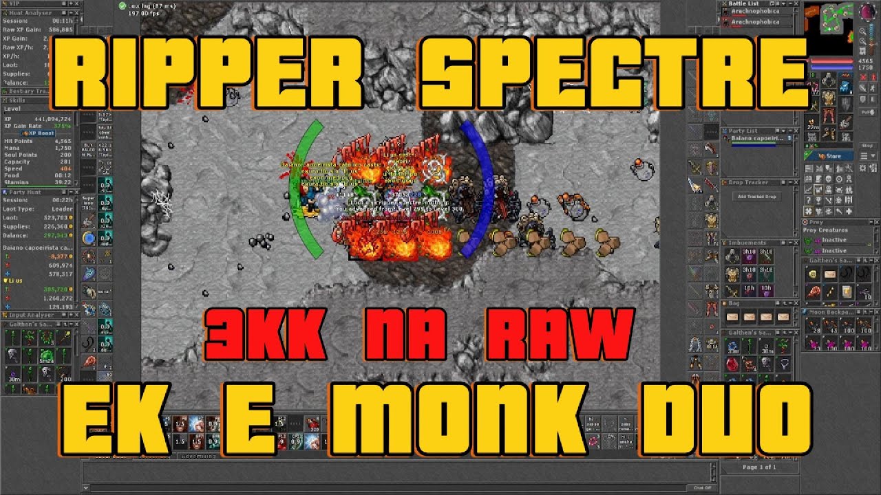 Ripper Spectres DUO | EK 300+ e Monk 200+ com XP Alta e  Ótimo Lucro!