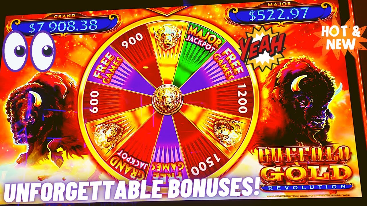 I Finally Did It! Buffalo Gold Revolution Slot Play Machine Major Bonuses!