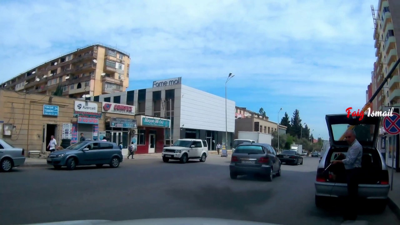 Город Хырдалан по проспекту Гейдара Алиева