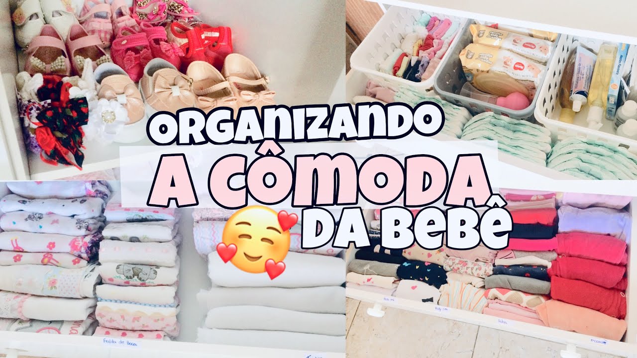 ORGANIZANDO A CÔMODA DA BEBÊ