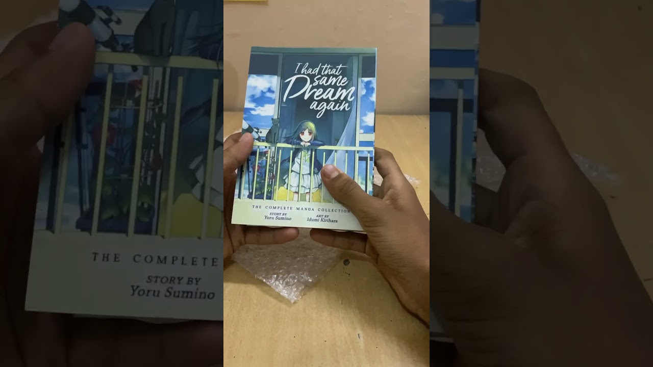 I had that same dream again… manga unboxing #shorts