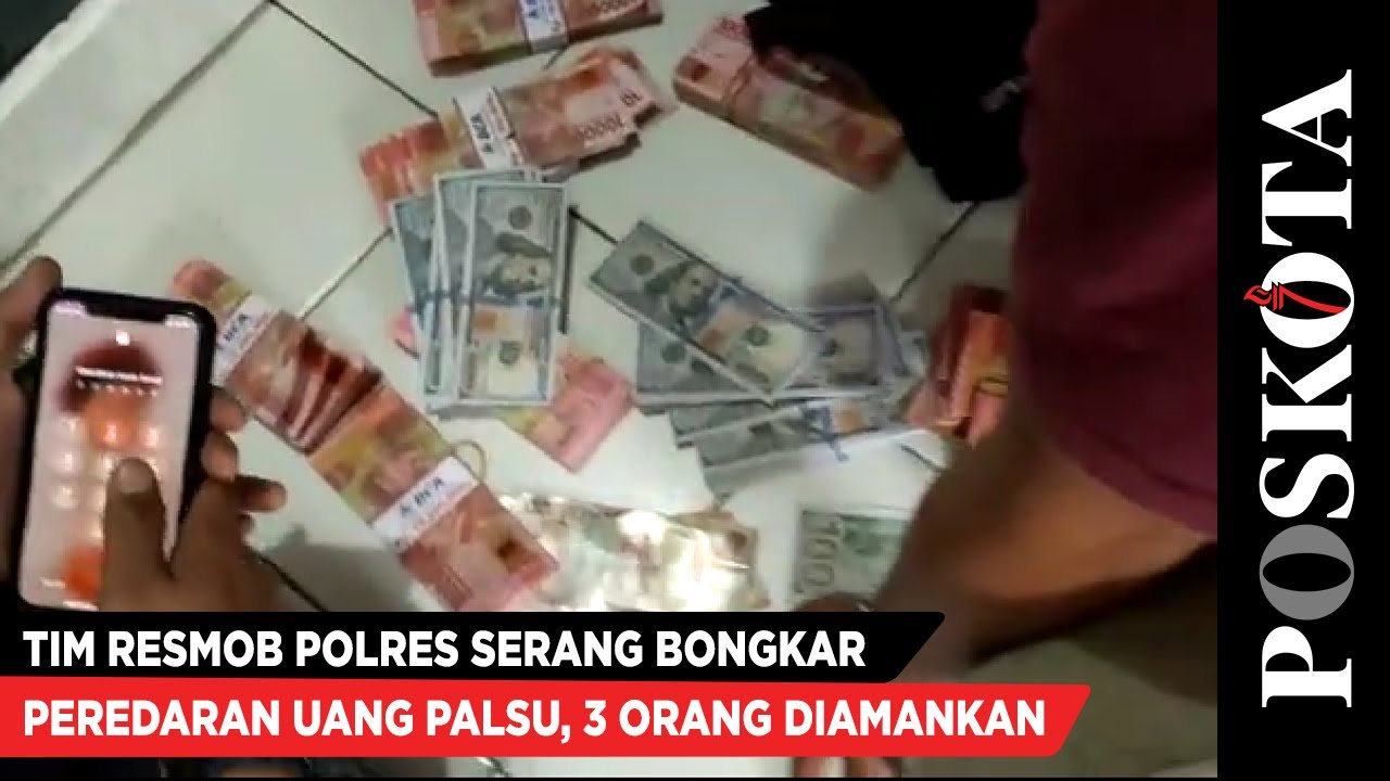 Tim Resmob Polres Serang Bongkar Peredaran Uang Palsu, 3 Orang Diamankan