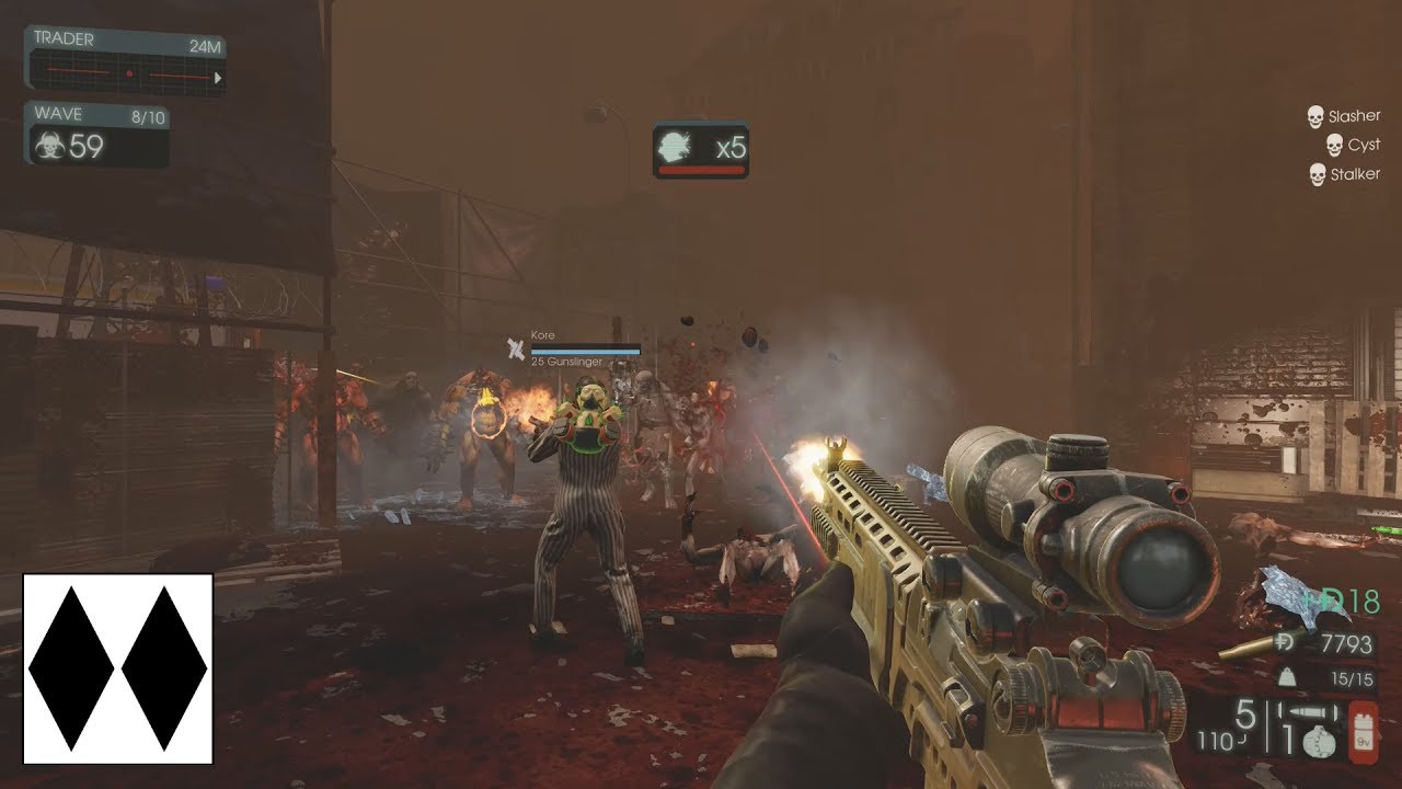 Killing Floor 2 CD: HoE 6man Sharpshooter Nuked Waves 7-10 w/Patriarch [No Commentary]