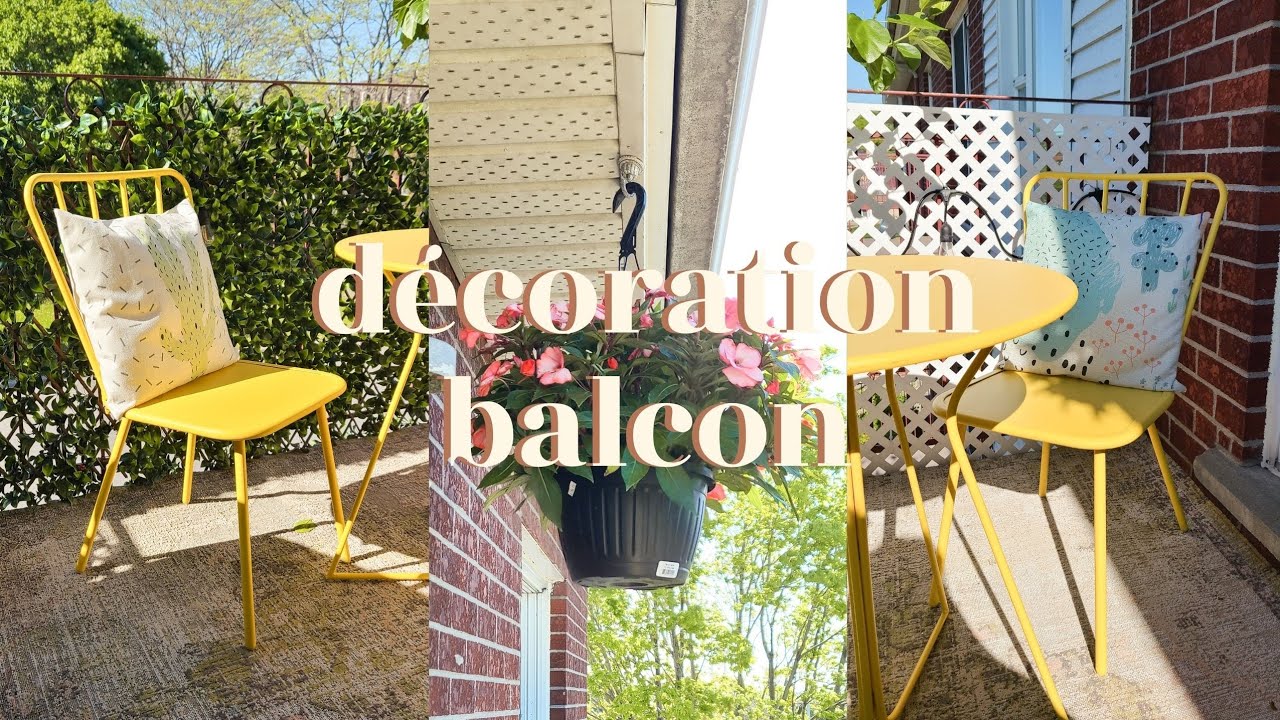 Decoration de mon balcon ☀️ Petit balcon d'appartement