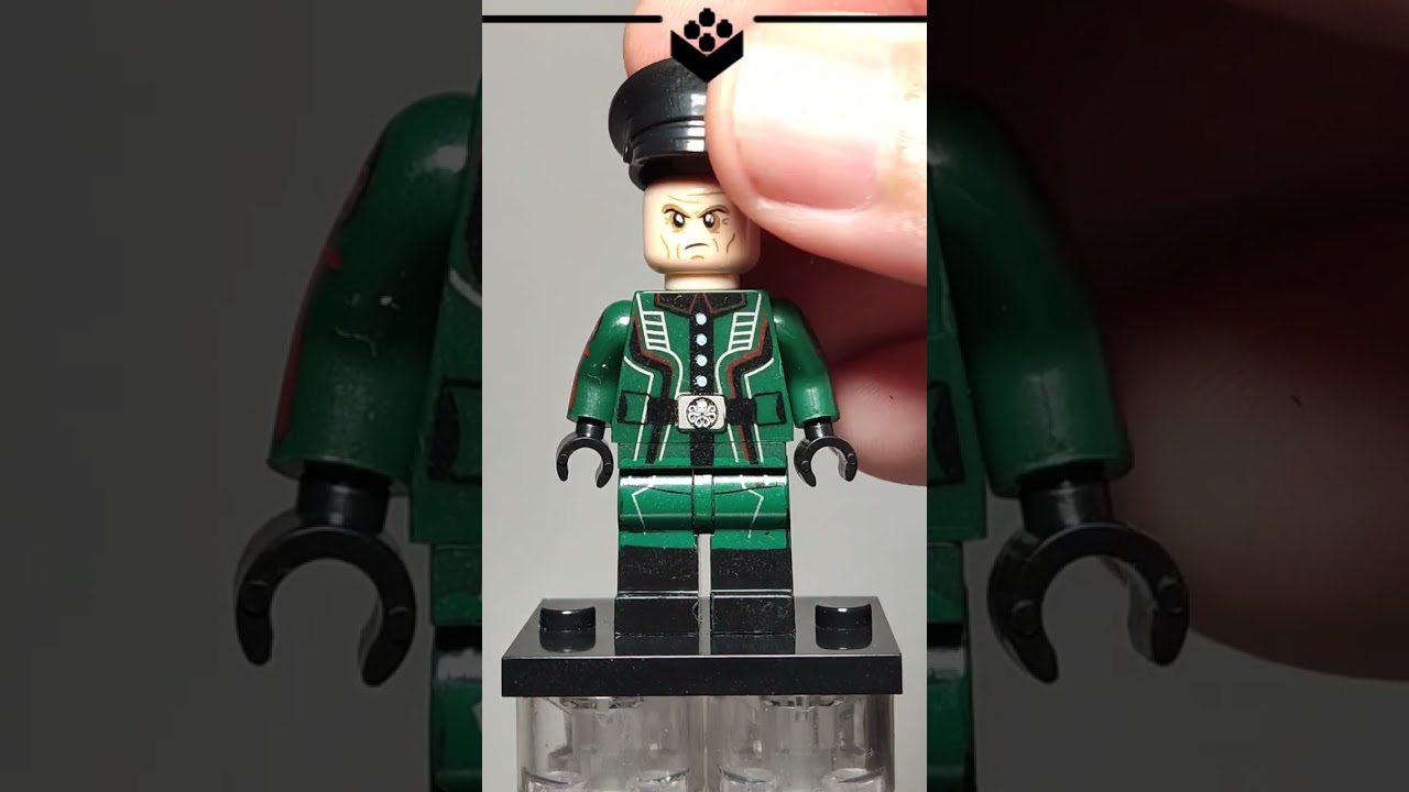 LEGO Captain America | Red Skull | Unofficial Lego Minifigure #shorts #shortvideo #lego #marvel