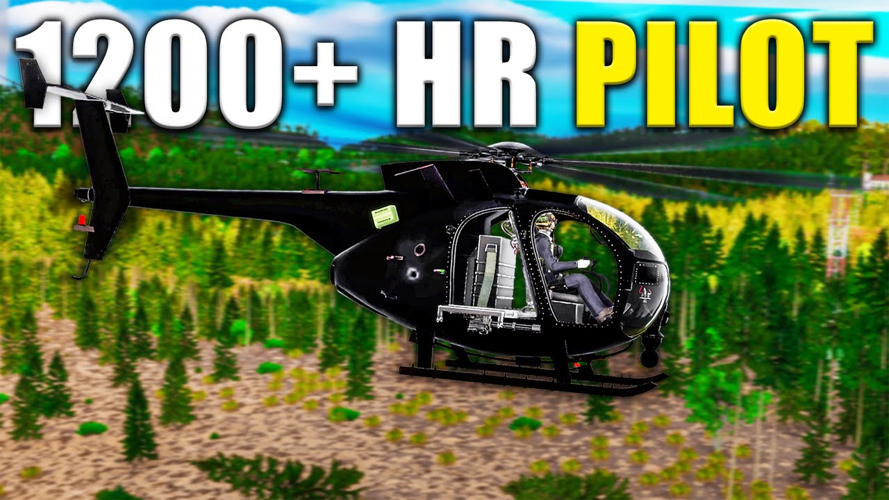 Опытный пилот тестирует вертолет MH-6 Little Bird в игре Arma Reforger (The Flying Egg).