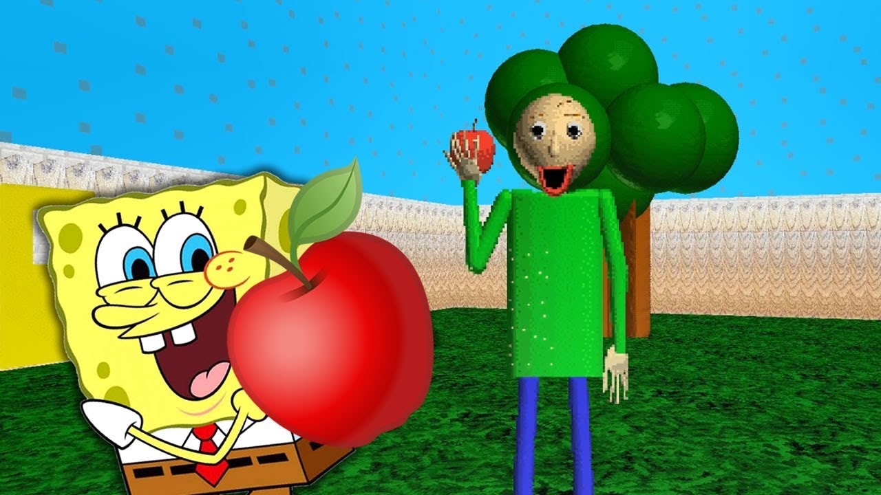 UMA MAÇÃ PRO PROFESSOR BALDI 🍎 | Bob Esponja no Baldi's Basics