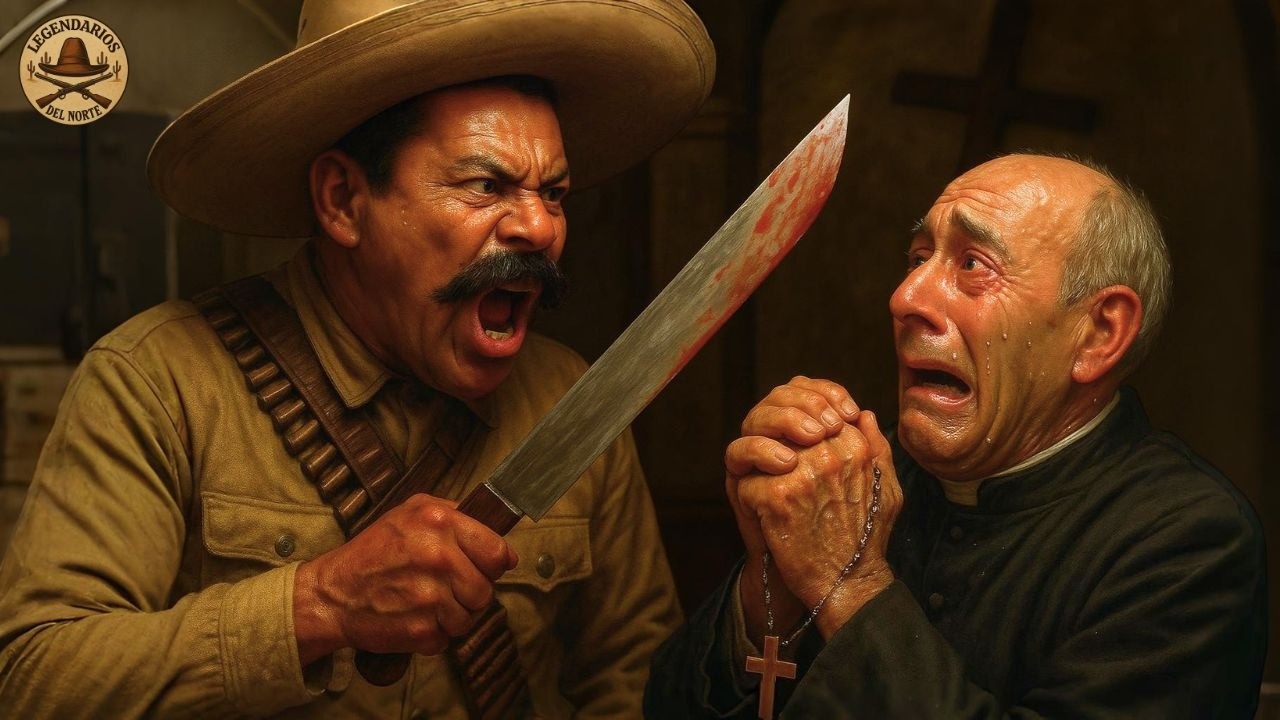 Pancho Villa ENTRÓ a una IGLESIA y hizo al PADRE Rezar con un MACHETE en la ESPALDA