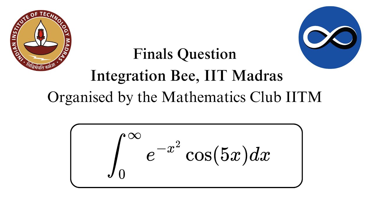 Integration Bee 2024 - IIT Madras Finals Question. Can you solve it?