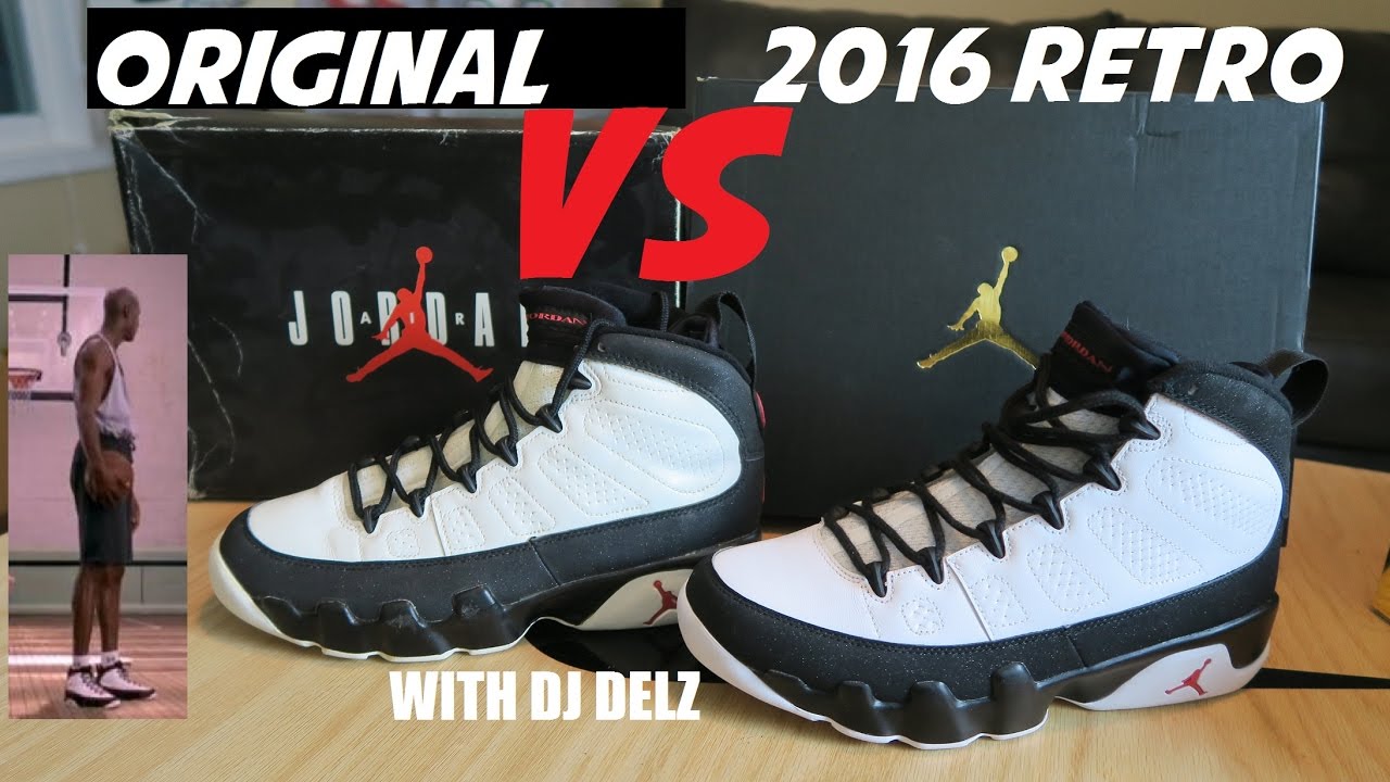 Air Jordan 9 Space Jam 2016 VS Original 1993 Shoe Comparison + On Foot Look #MONSTARSBACK