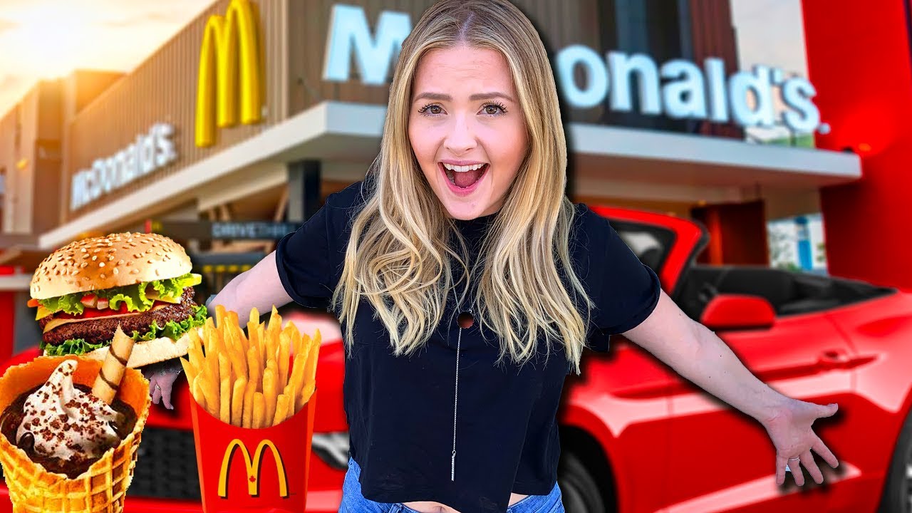 🍔COMENDO só COMIDAS no DRIVE THRU😱 ‹ Morgana Santana ›