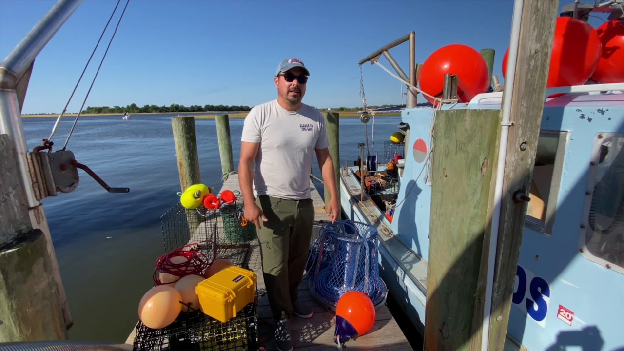 On-Demand Pop-up Buoy (Ropeless Fishing) Gear Trials In Supply NC (Impromptu Dock Explanation)
