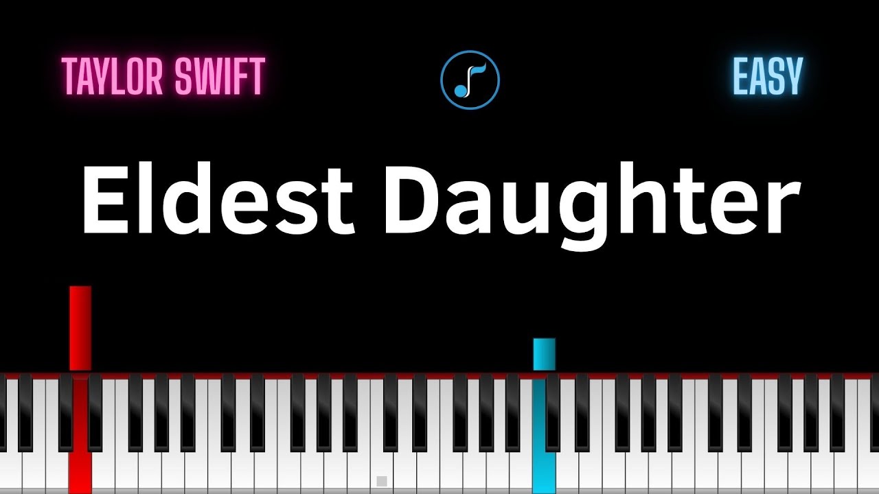 Eldest Daughter Piano Tutorial - Taylor Swift (EASY)