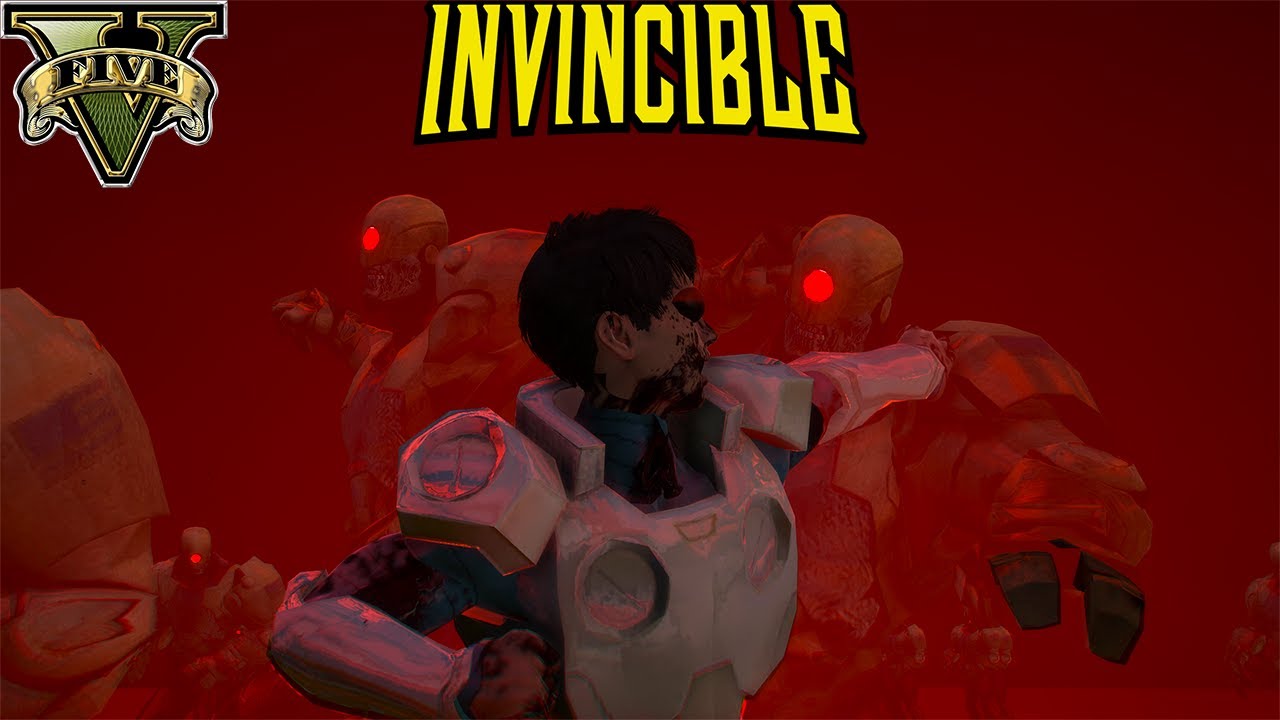 GTA 5 - Flaxan Mark vs Cecil and the Upgraded Reanimen | Invincible War Spin-off Battle