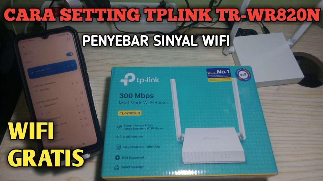 Cara setting router tp-link TL-WR820N penguat sinyal wifi