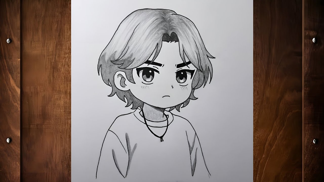 How to draw cool anime boy | step by step drawing tutorial