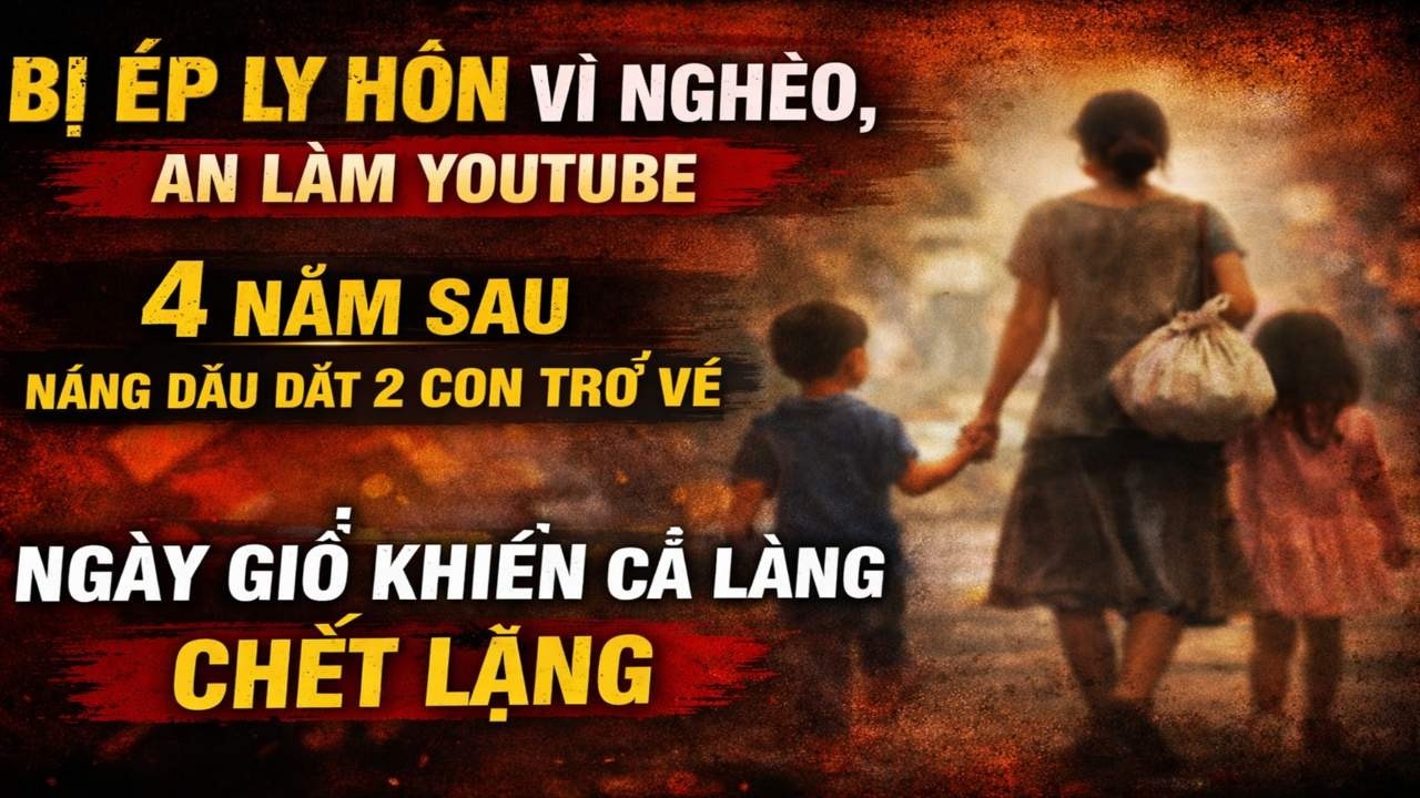 BỊ ÉP LY HÔN VÌ NGHÈO, AN LÀM YOUTUBE, 4 NĂM SAU NÀNG DÂU DẮT 2 CON TRỞ VỀ