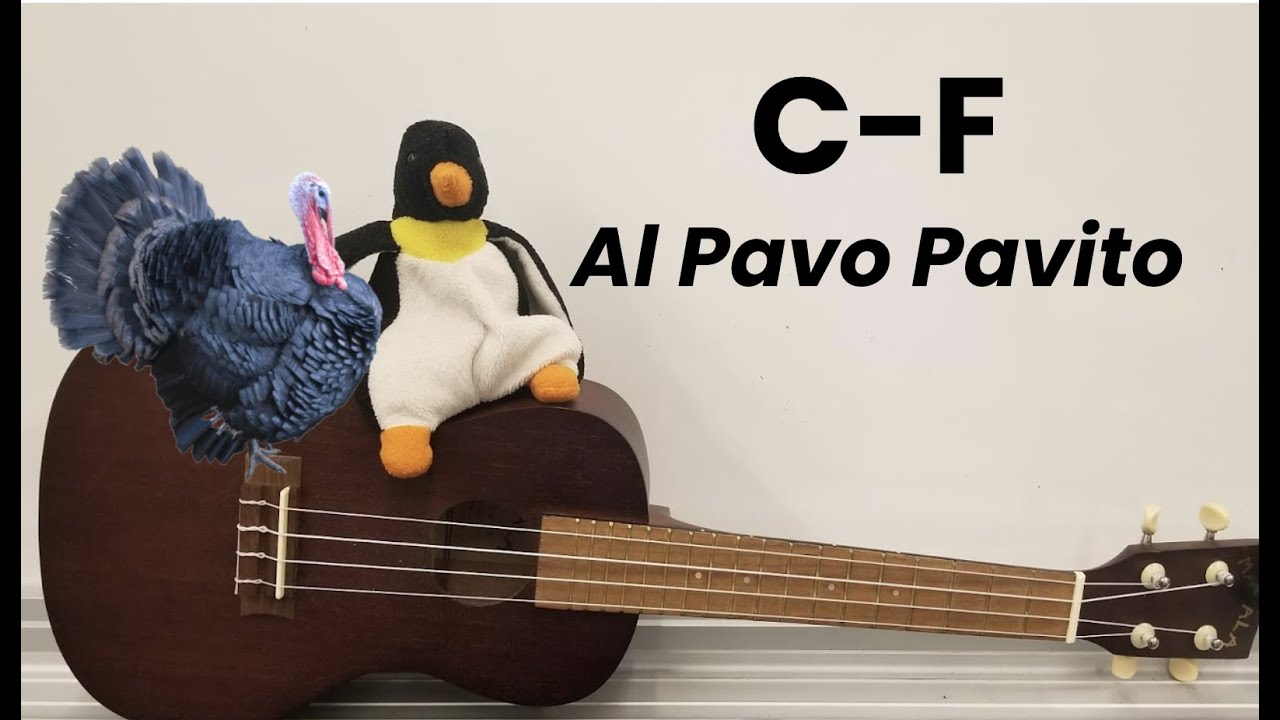 Ukulele chord F and C: Al Pavo Pavito