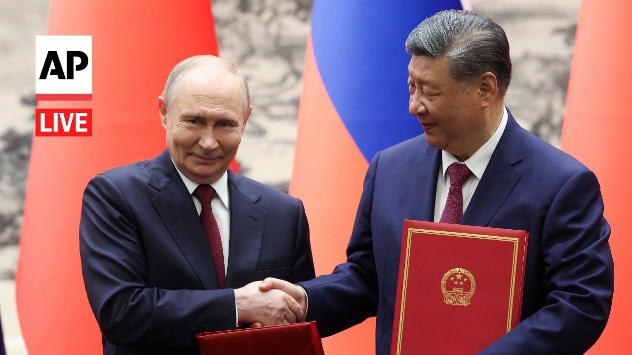 LIVE: Putin and Xi Jinping speak at signing ceremony in China
