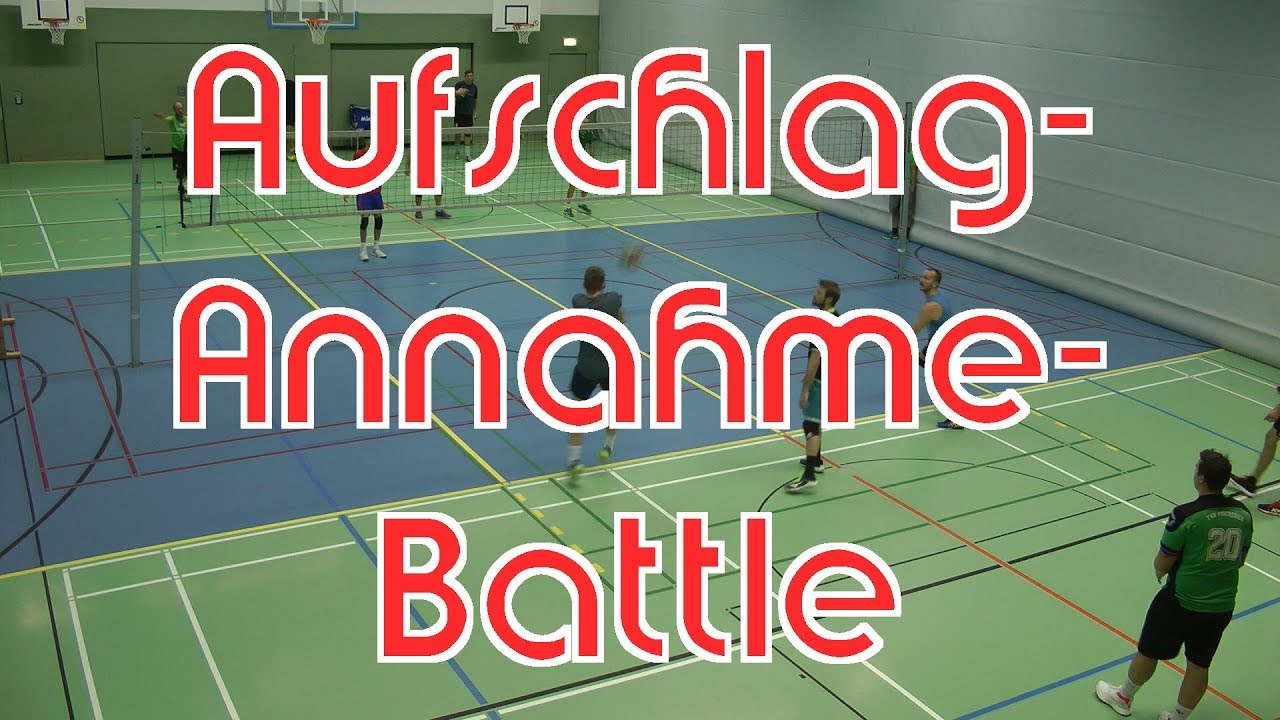 Volleyballtraining: Aufschlag-Annahme-Battle