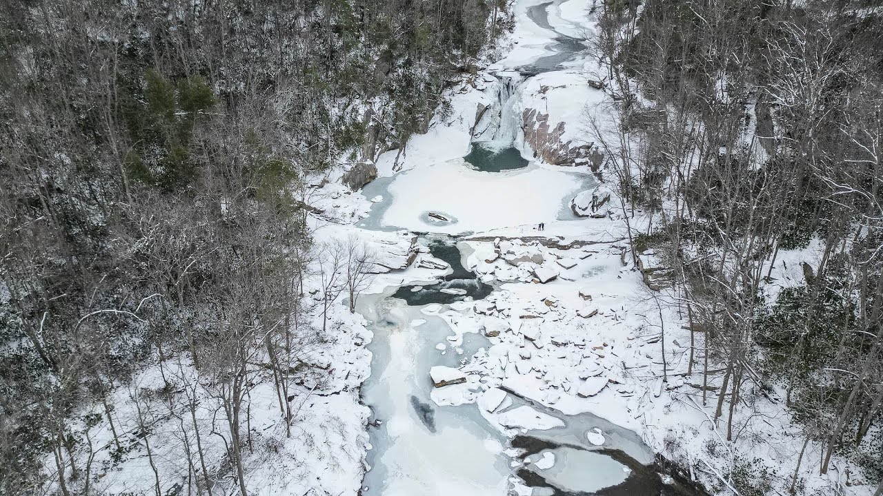 Elk Falls frozen waterfalls 2026