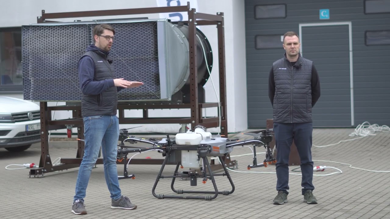 „Nando“ vėjo ventiliatorius ir agro dronai