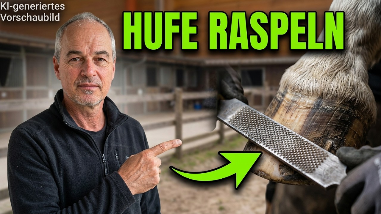 Hufe raspeln, Hufe ausschneiden: Tipps zur Arbeitsposition am Huf!