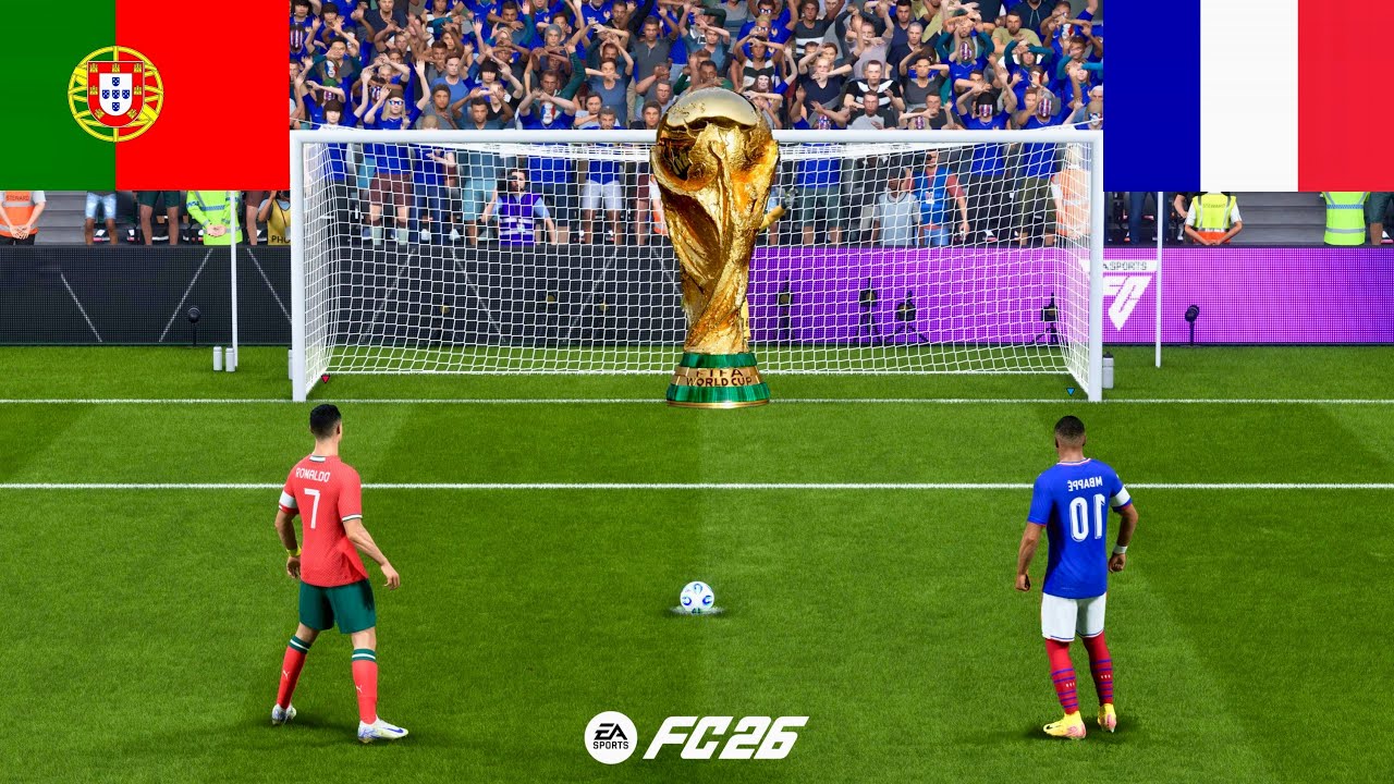 PORTUGAL VS FRANCE | WORLD CUP FINAL 2026 | RONALDO VS MBAPPE | FC 26 PENALTY SHOOTOUT - PS5