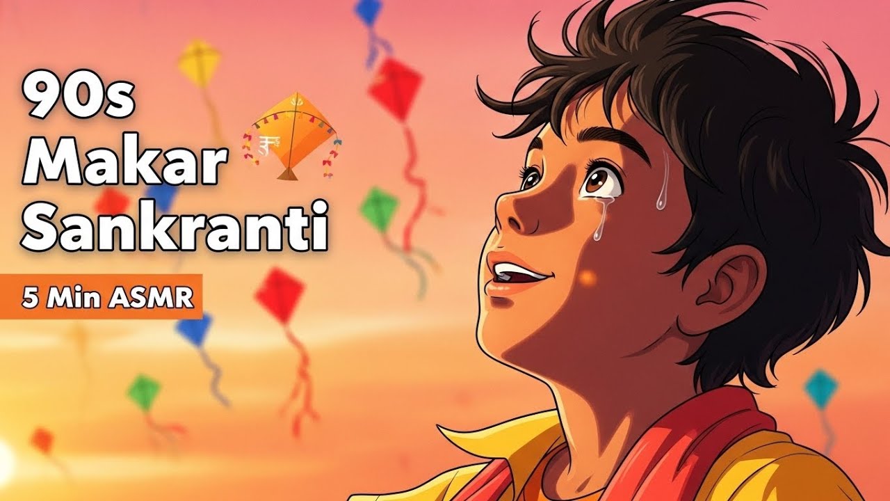 Relive the 90s Makar Sankranti Magic 🪁✨ | Rooftop Kite Flying ASMR & Cozy Ambience