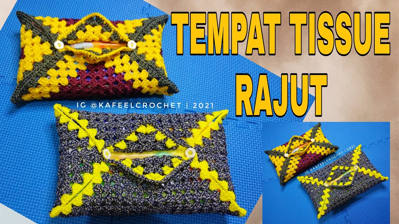 TEMPAT TISSUE RAJUT | COVER TISSUE TRAVEL PACK CROCHET