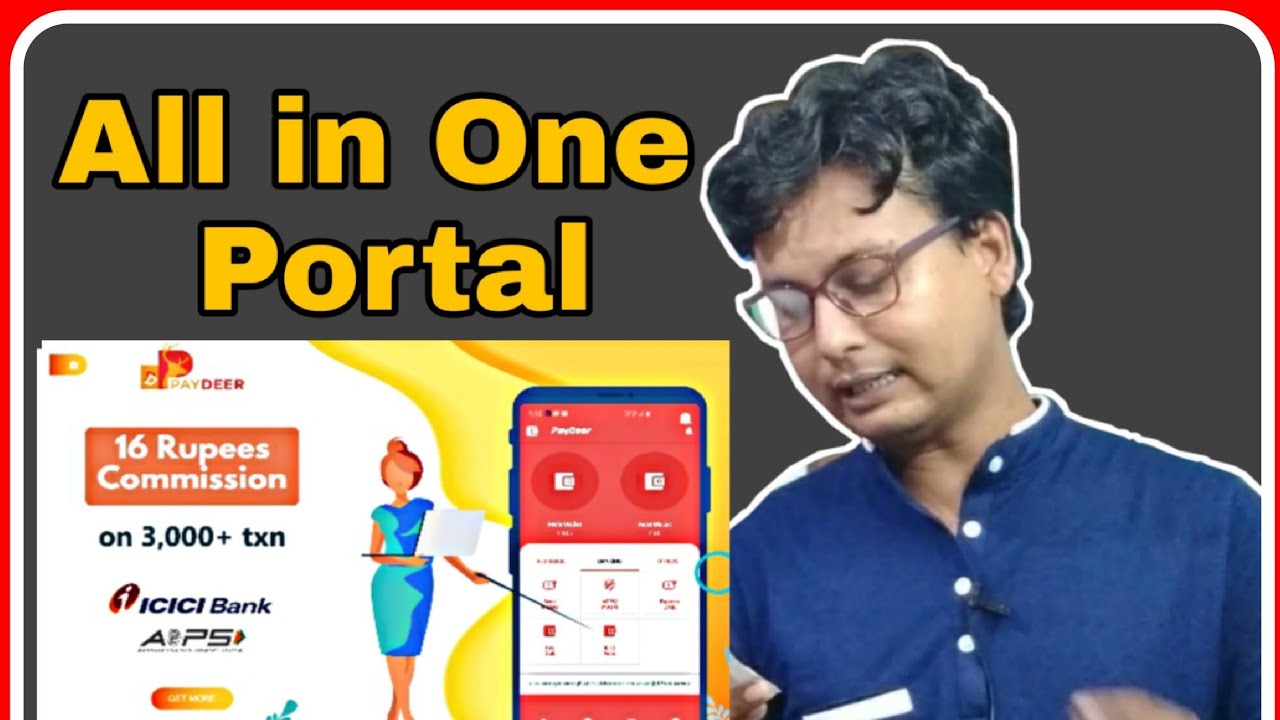 All in on portal Paydeer Icici Aeps || High Commission Aeps &  Bill pay Mini statement live ||