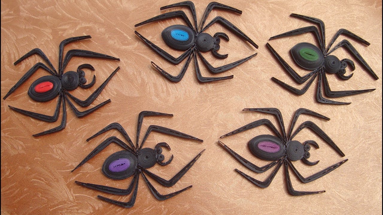 Quilling Spider Tutorial | DIY Paper Spider Halloween Decoration