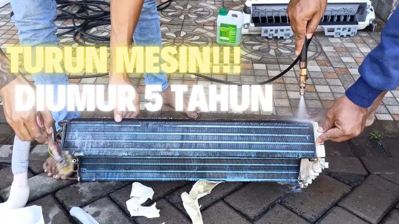 SERVICE BESAR (OVERHAUL) AC DAIKIN RUMAHAN 1/2 PK