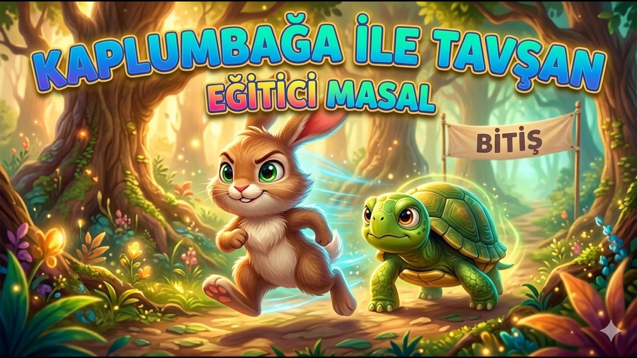 KAPLUMBAĞA İLE TAVŞAN - ÇOCUKLARA MASALLAR
