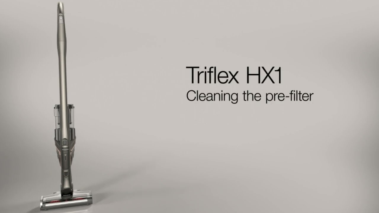 How to clean the pre filter on your Miele Triflex HX1