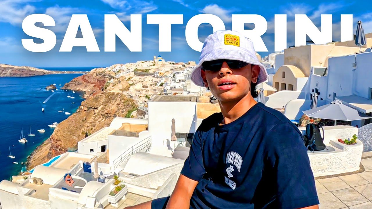 Broke teenager explores Santorini SOLO for €10 🇬🇷