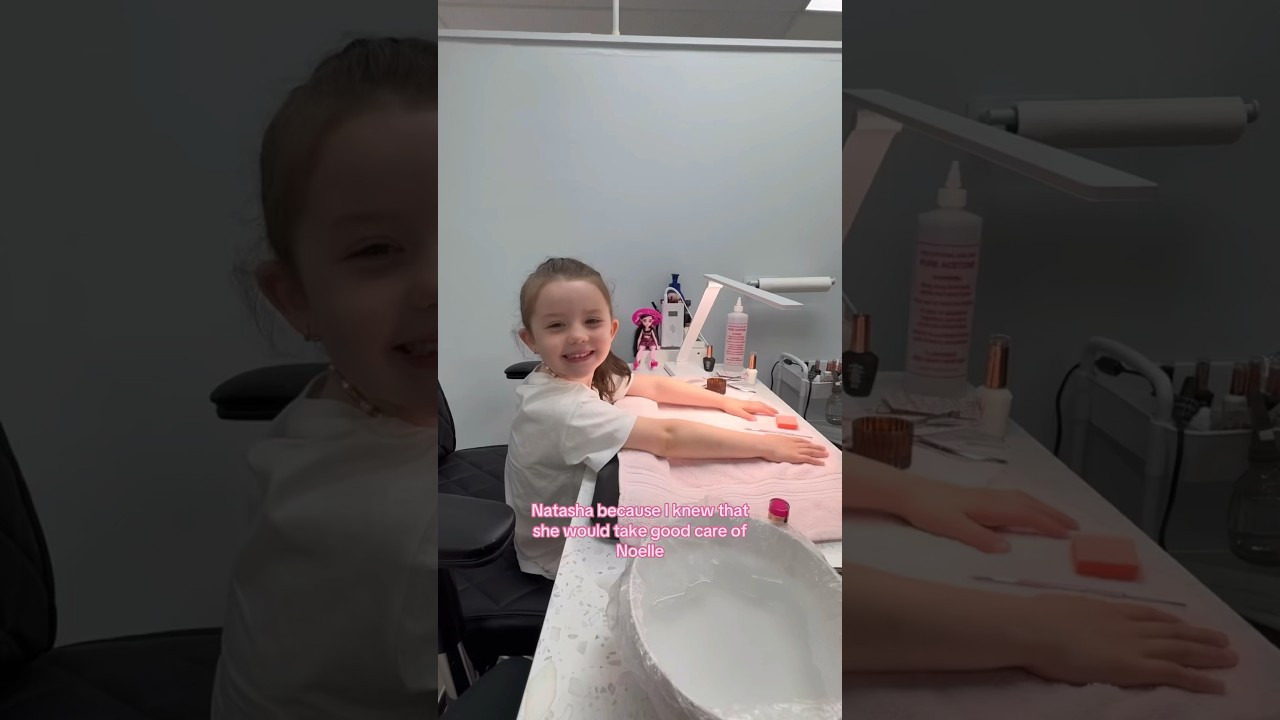 PINK GEL BARBIE NAILS FOR HER 5TH BDAY🩷🎂💅